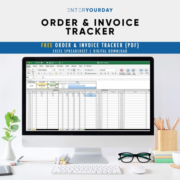 Purchase Order Invoice Tracker Etsy