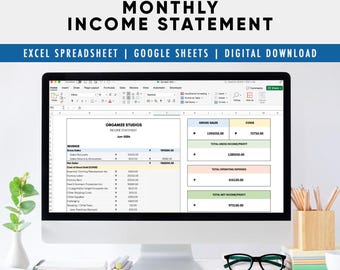 Small Business Bookkeeping Template: Accounting Spreadsheet (Excel & Google Sheets) Instant Download