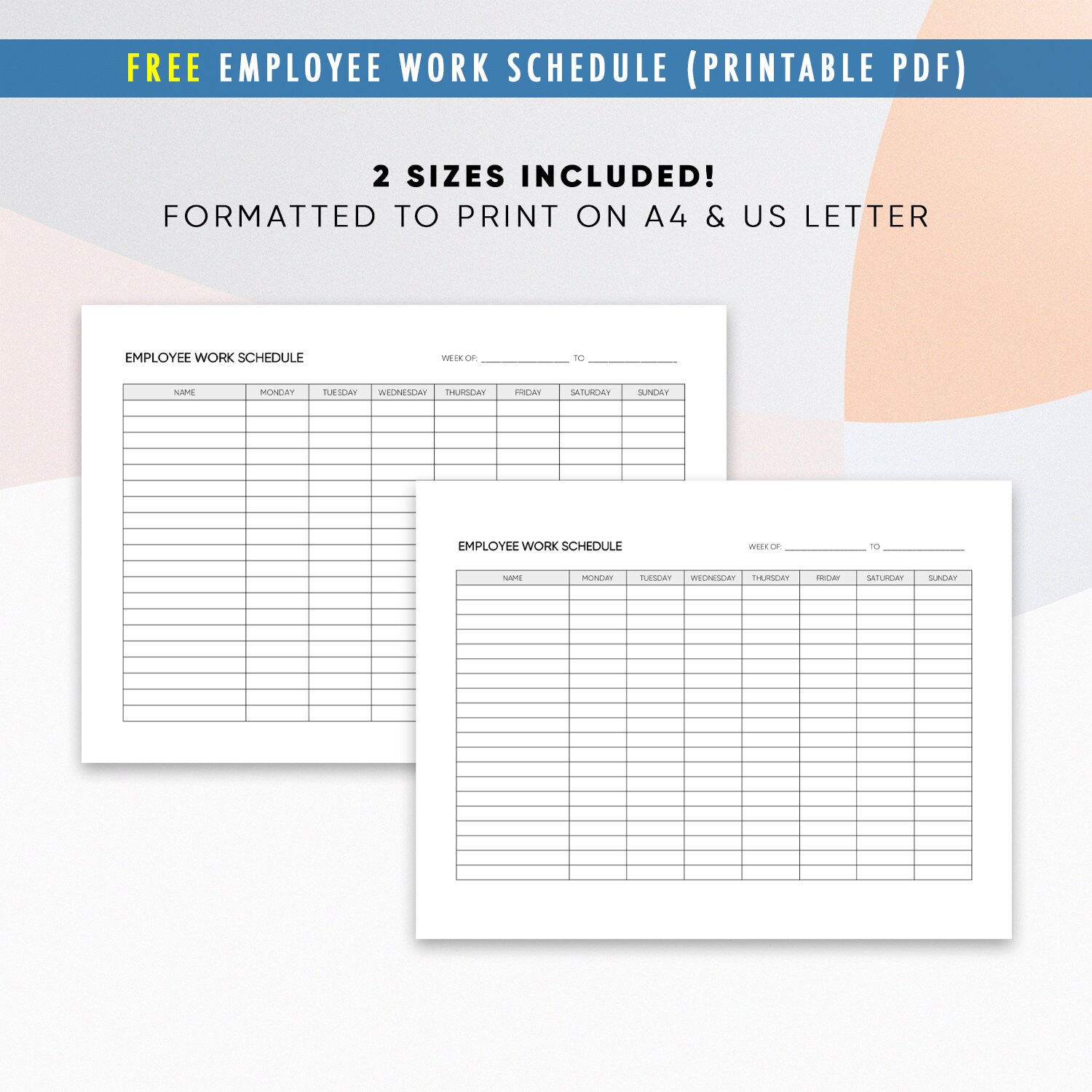 Employee Holiday Planner 2023 Excel Spreadsheet Template Etsy