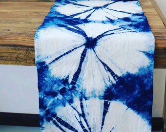 Rare Ancient Yunnan Dali Handwork Indigo Plant Tye-Die Fabric, Shabby Cloth Abstract Art DIY Curtain/Table Flag/Tea Setting/Wall