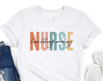 Hematology Oncology Nurse Shirt Hem Onc Nurse Gift Hematology Nurse Tshirt Oncology Nurse Gifts Future Nurse Nursing School Gift