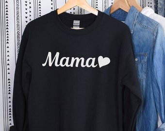 Mama Sweatshirt Mama Shirt Sweatshirts for Mama Cute Mom Sweatshirts Gifts for Mom Mama Shirts for Mom Gift Mama Sweater Crew Neck