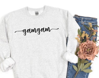 Gam Gam Sweatshirt GamGam Gift Mother's Day Gift for Gam Gam Sweater GamGam Shirt Pregnancy Announcement New Gam Gam Shirts Future GamGam