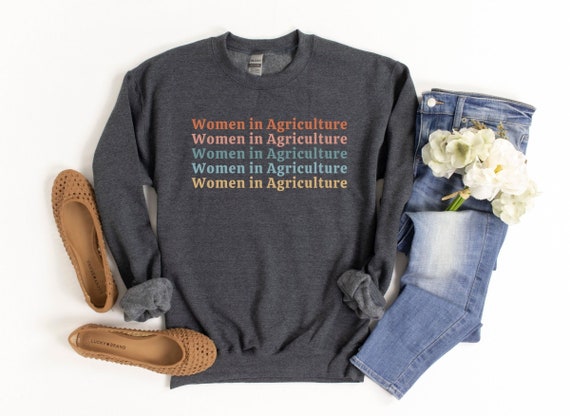Women in Agriculture Sweatshirt Women in AG Teacher Cute