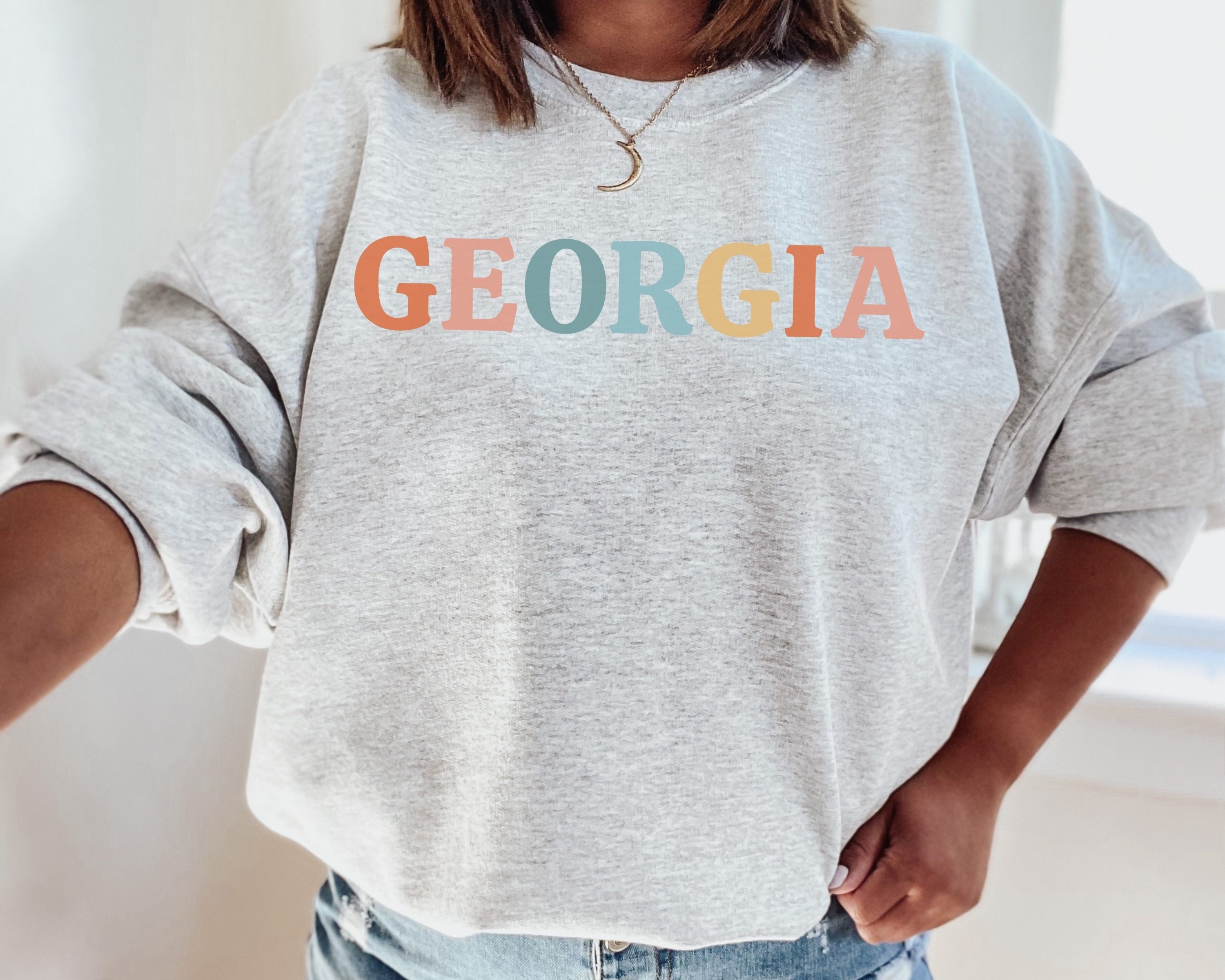 Georgia Sweatshirt Georgia Sweater Cute Georgia Shirt Georgia - Etsy