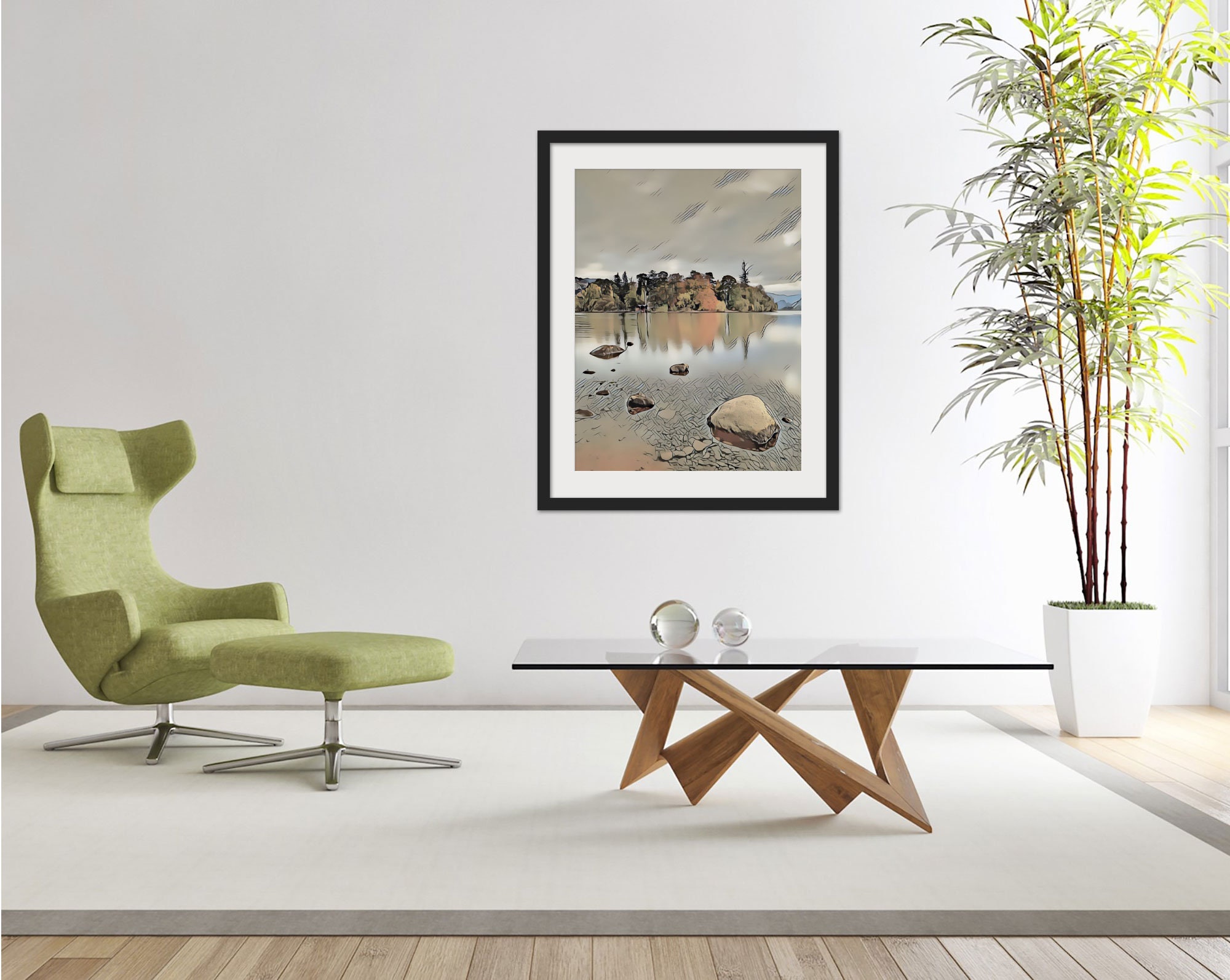 Derwentwater Art Print, Keswick, Lake District, Canvas Print, Wall Art