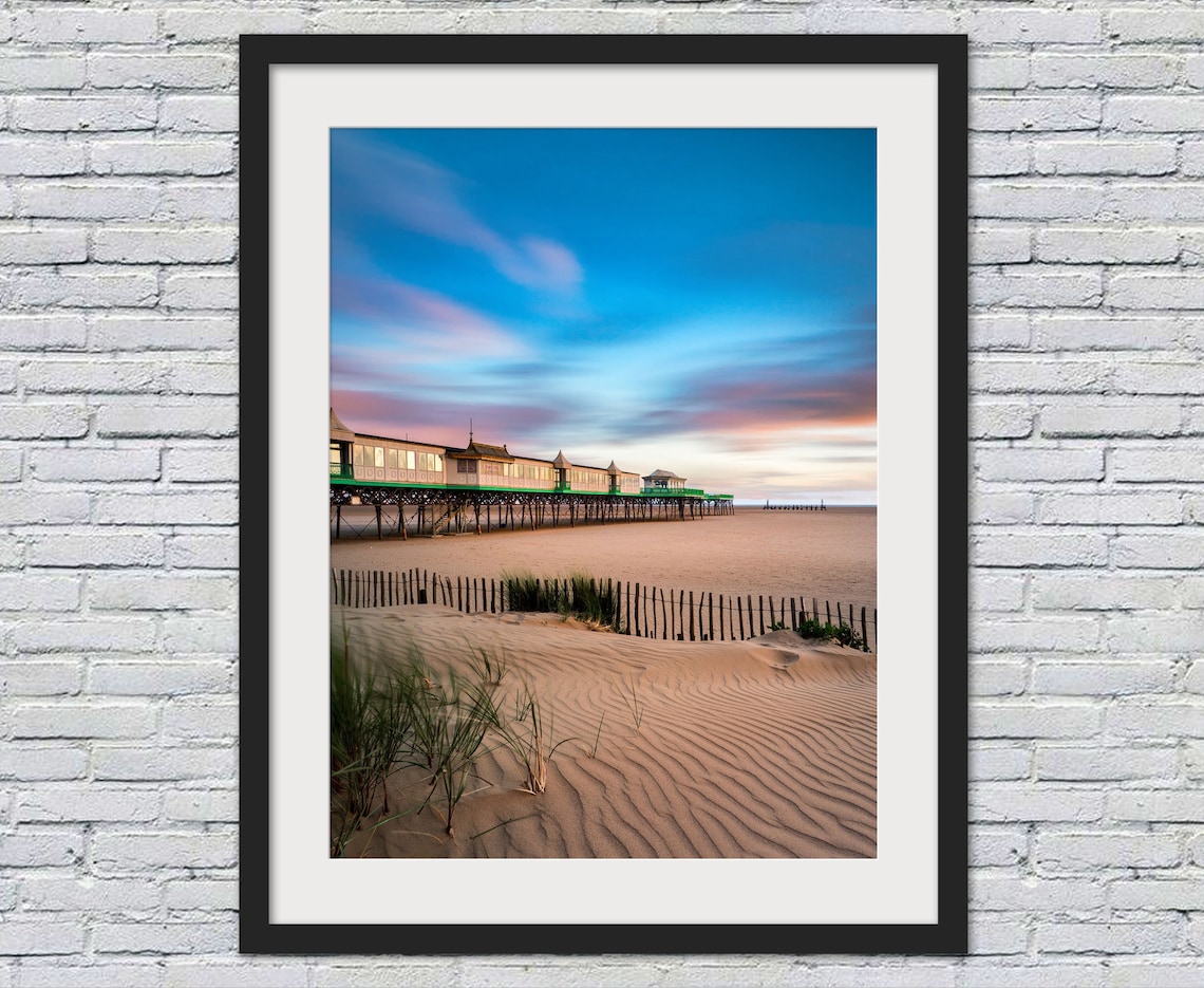 St Annes Pier Print Lytham St Annes Canvas Print Wall Art Etsy