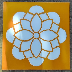 Maiyan Board Base and Card Stencil for powder rangoli | Indian Punjabi Wedding Accessory | Hald Ceremony | Maiyan Stencil | Hand Made in UK