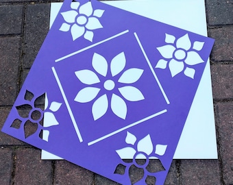 Maiyan Board Base and Card Stencil for powder rangoli | Indian Punjabi Wedding Accessory | Hald Ceremony | Maiyan Stencil | Hand Made in UK