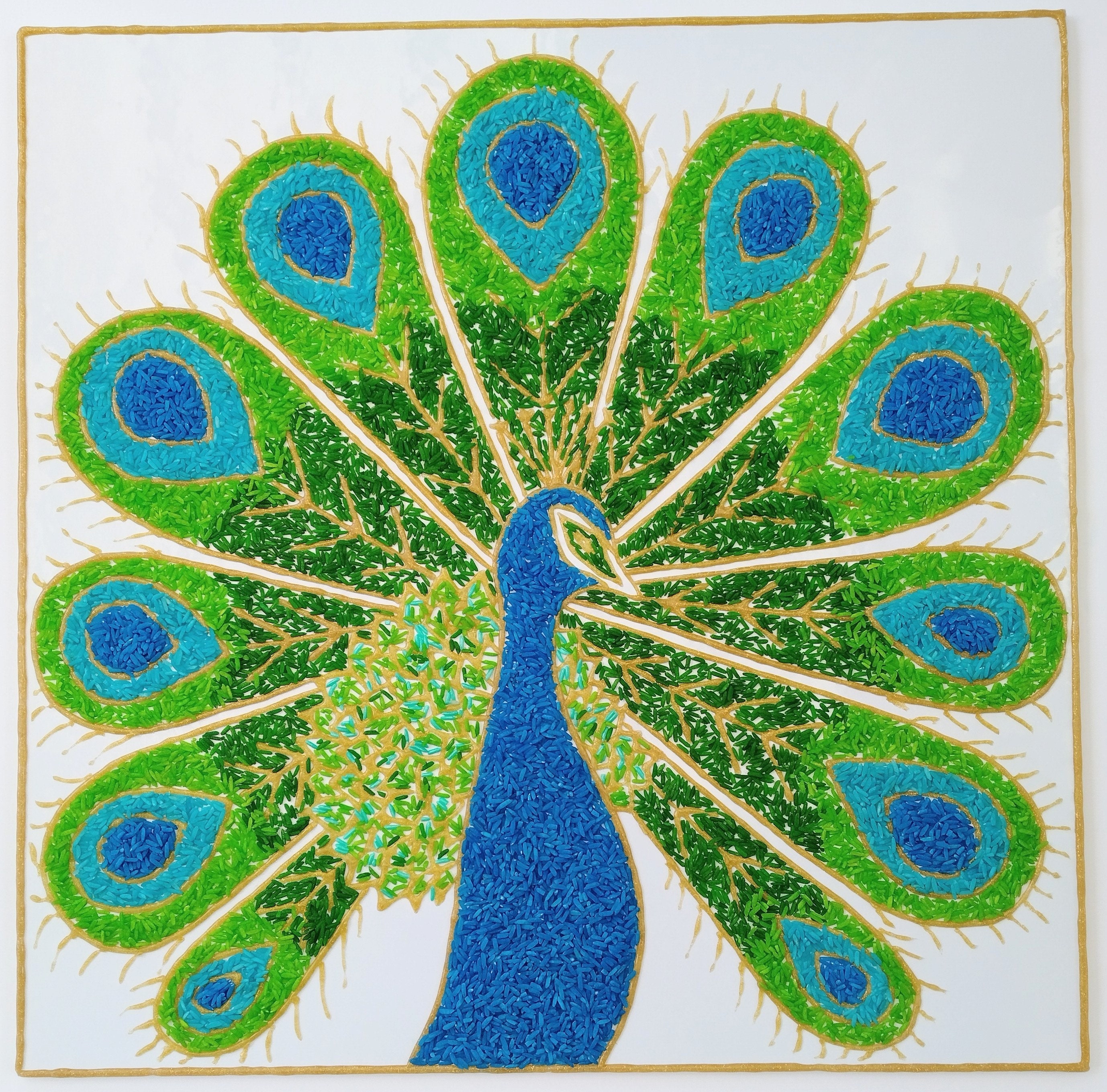 Buy Peacock Design No. 2 Maiyan Board Indian Punjabi Wedding Online in India  - Etsy