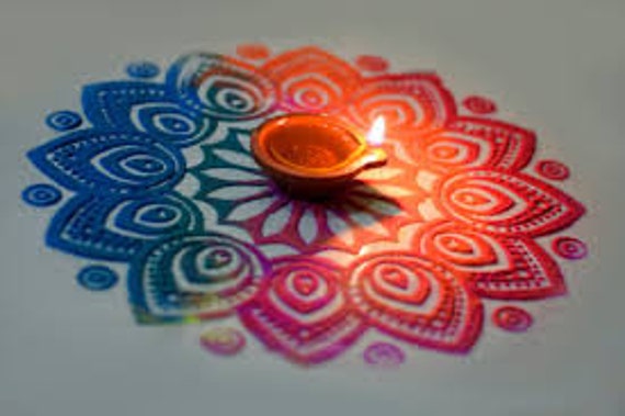 Coloured Powder 1 X Rangoli Powder Gulaal Maiyan Board Rangoli