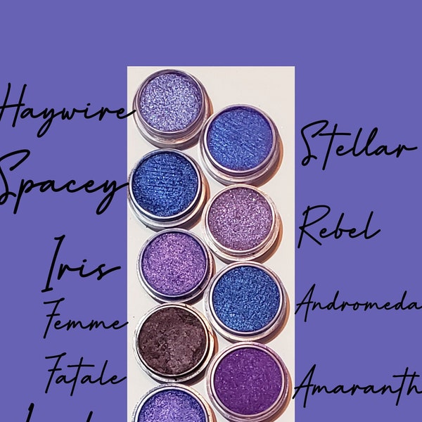 Eyeshadow The Newest Dramatic Shades of Purple Shimmery Colorshift Eyeshadows