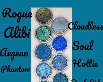 Eyeshadow New Blue and Aqua Longwearing Eyeshadows