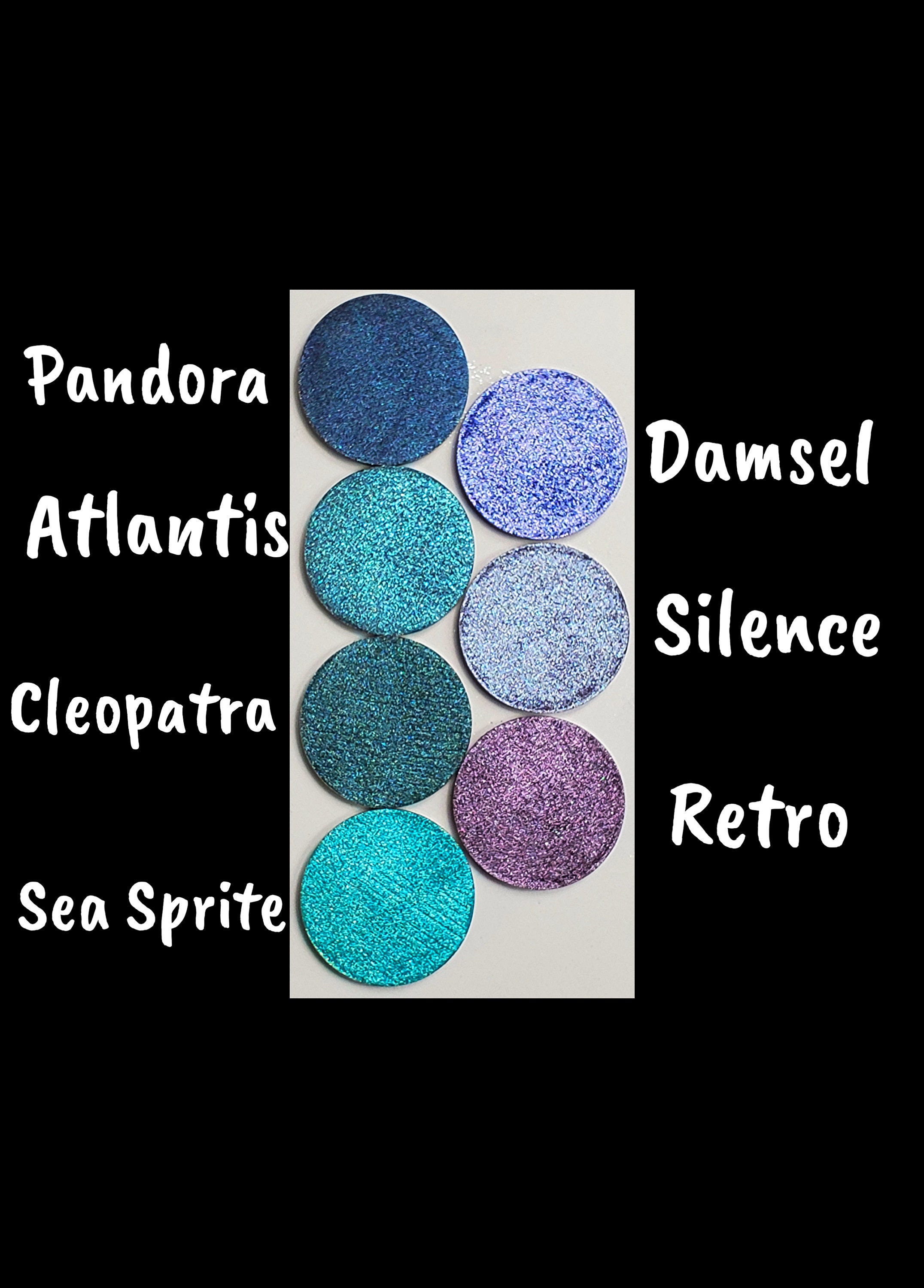 Aurora Pearly Palette Solid Pigment 4 in 1 Polar Lights Pearlescent shimmer  glitter