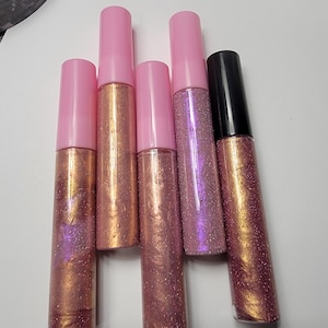 Colorshift Pink Holographic Glitter Dust Lip Glosses