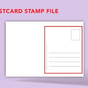 File di francobolli da cartolina perfetto per A6