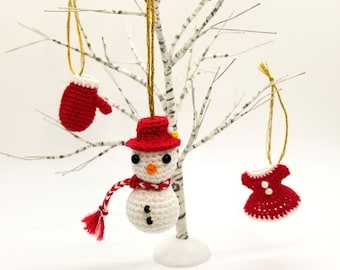 Miniature Crochet Christmas Ornaments
