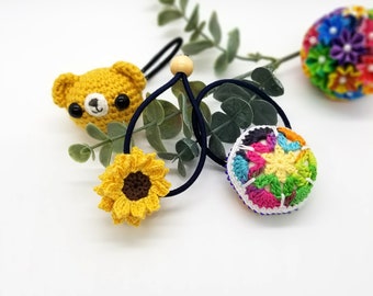 Sunny Bloom: Handmade Sunflower Hair Tie