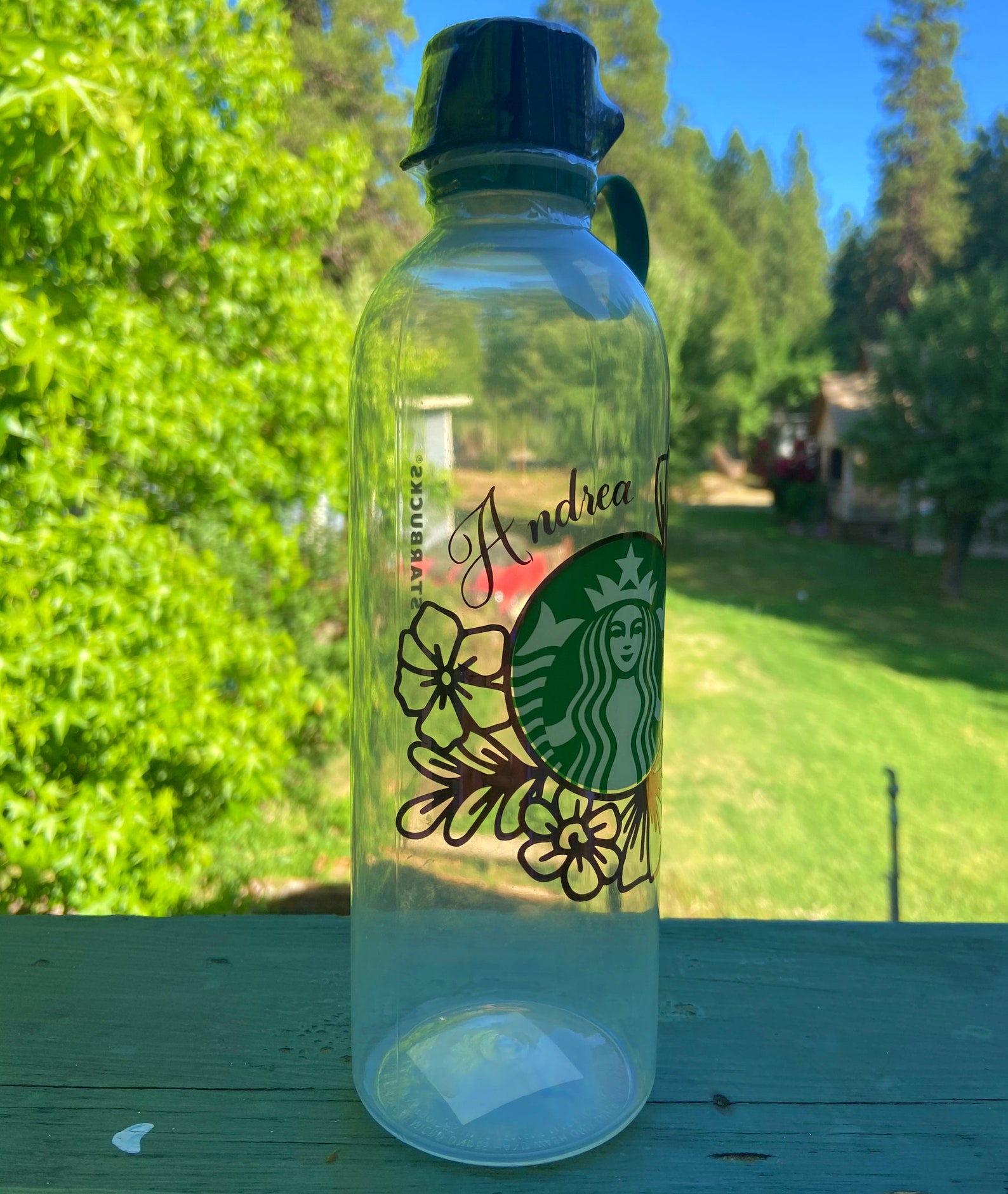Starbucks Customized Water Bottle Custom Bottle 24 Fl Oz Etsy