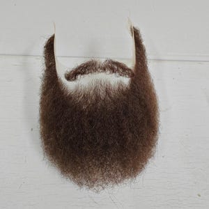 ZM Hair Realistic Natural Real Human Hair Full Handmade Lace Postiche Facial beard F-10