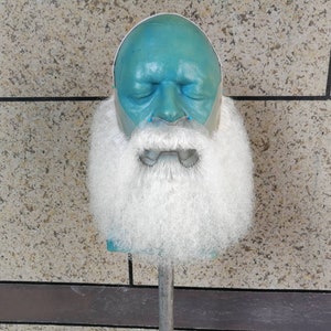 ZM Hair Realistic white yak hair santa claus beard for film / theater / tv B-17