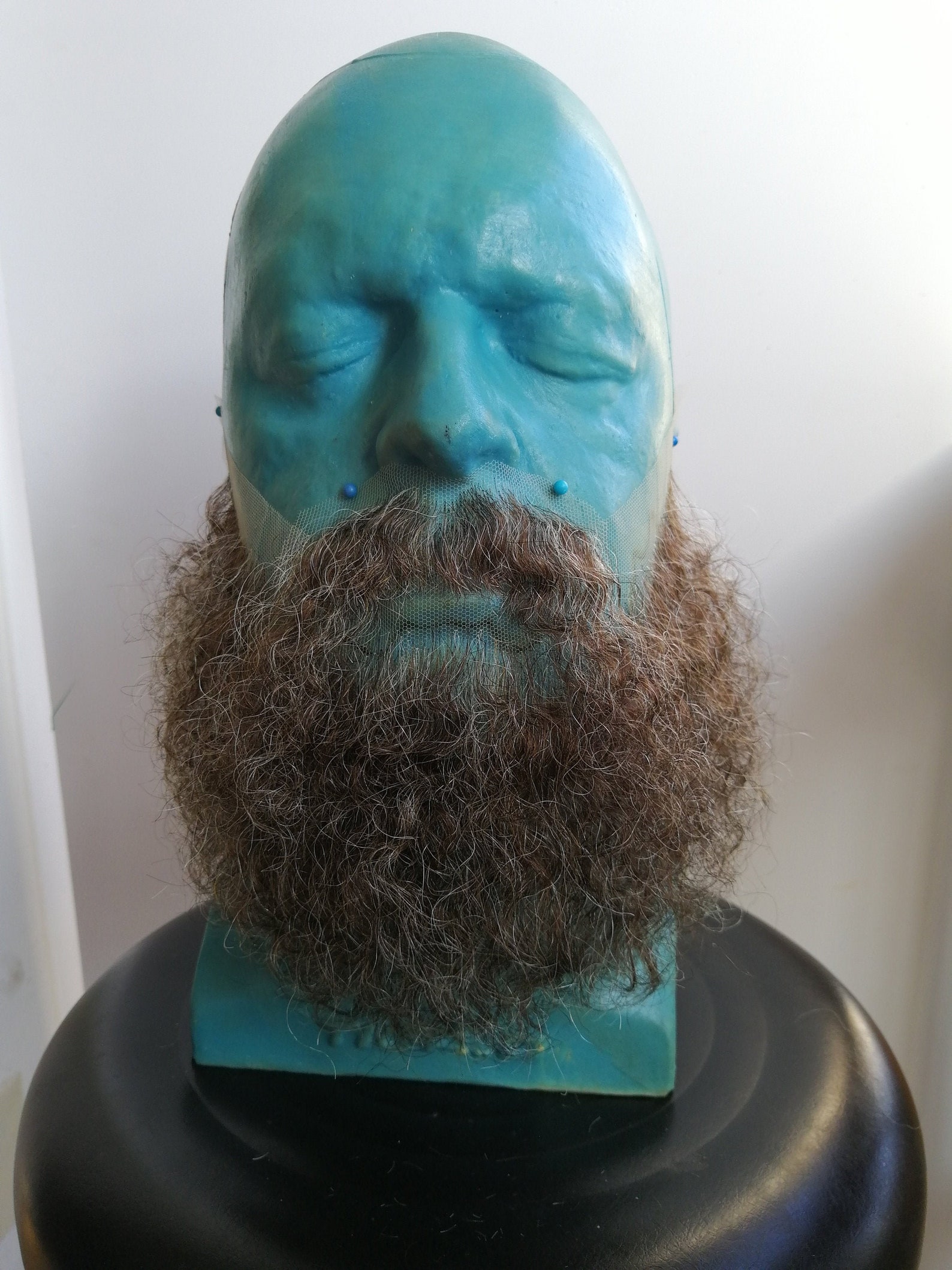 ZM Hair Brown/grey Human Hair / Yak Hair Beard and Moustache Etsy