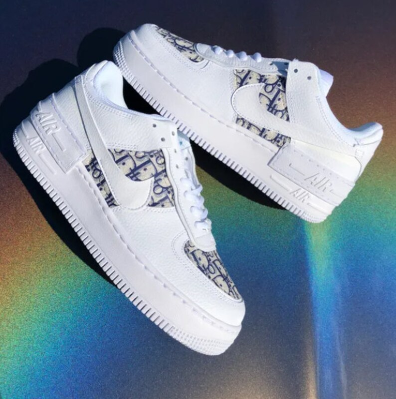 Custom Nike Air Force 1 Dior Shadow Double Layering