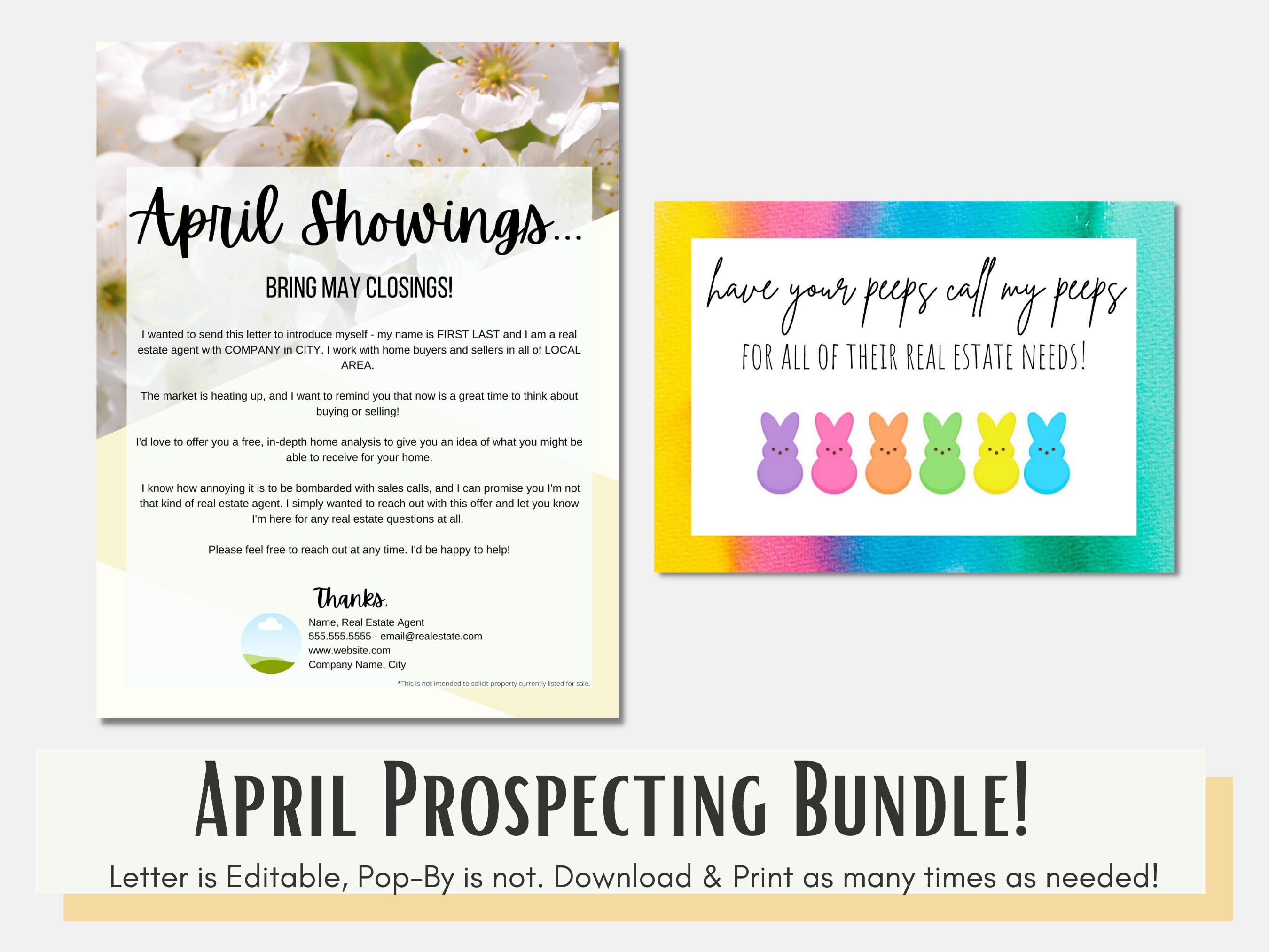 Please feel free to make an offer & lets Bundle! March Prospecting Bundle! - Home Analysis Mailer & March Pop  main image 2