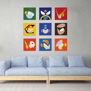 Mega Man 2 Robot Masters (9 print set)