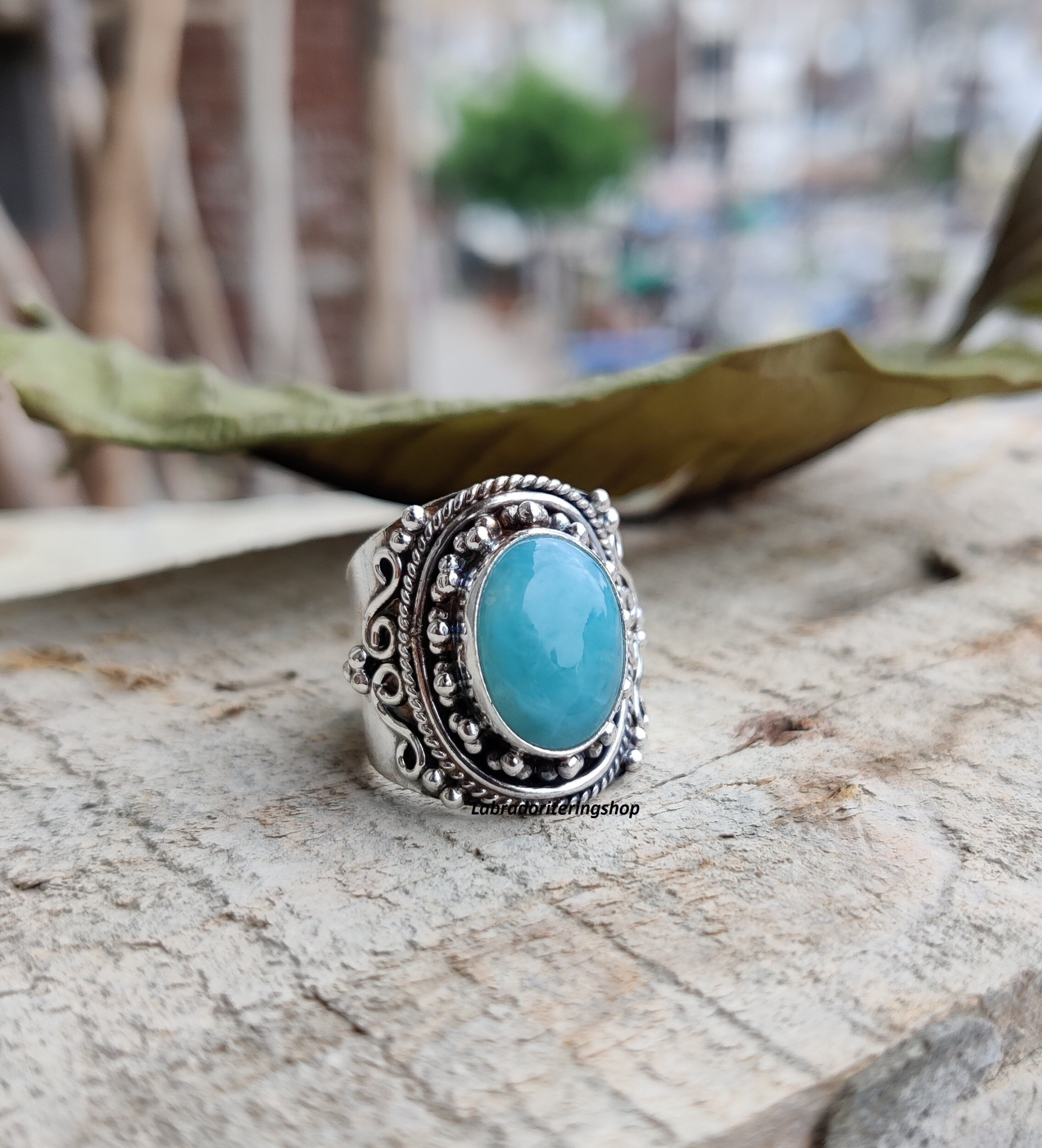 Larimar stein ring deals