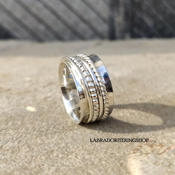 Anello Girevole In Argento Sterling 925 Anello Regalo