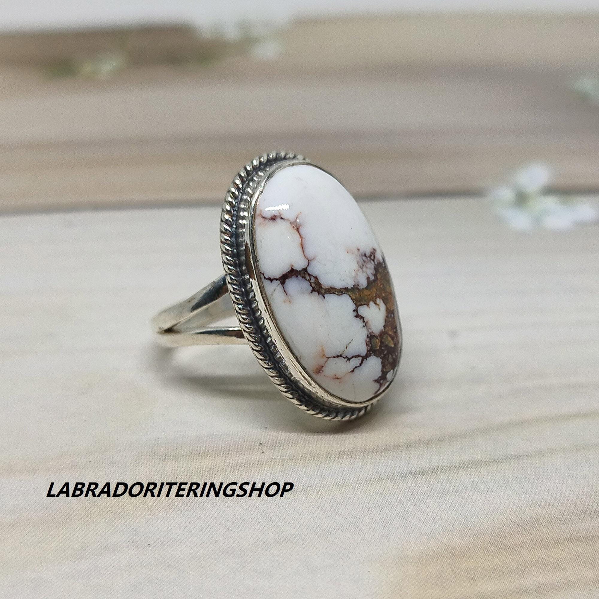 Wild Horse Jasper Ring: Handmade 925 Sterling Silver Gemstone - Etsy