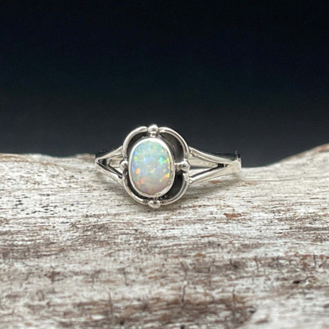 Natural Ethiopian Opal Ring, Handmade Ring, Promised Ring, Peace Ring