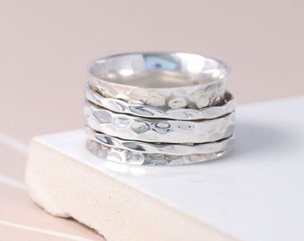 925 Sterling Silver Ring, Spinner Ring, Anxiety Ring, Meditation Ring, Handmade Ring, Worry Ring, Fidget Ring, Boho Ring Gift For Her, Rings