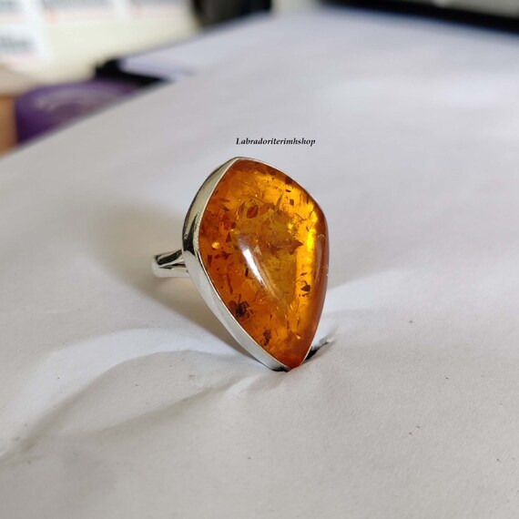 Bague en ambre femme hotsell