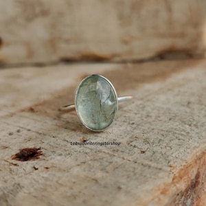 Aquamarine Ring, 925 Sterling silver Ring, Dainty Ring, Handmade Ring, Gift Ring, Kid Ring, Worry Ring, Women Ring, Peace Ring,Gift For Her,