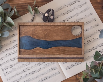Customized Wooden River Style Music Stand Accessory Tray for Woodwinds, Bassoon/Oboe Accessory