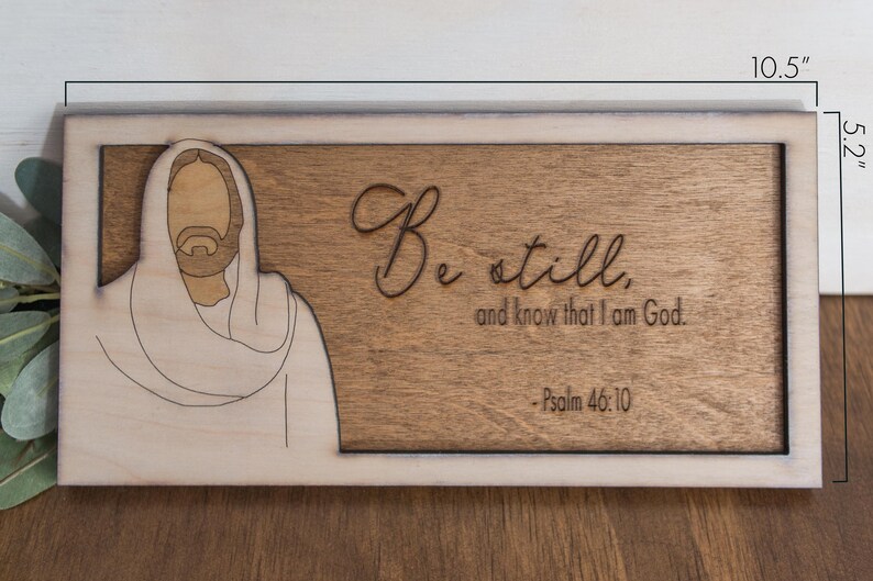 Christ Frame With Scripture; Laser-cut Wood Wall Sign; Jesus Line Art ...