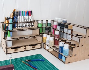 Modular Paint Rack Hobby Organizer