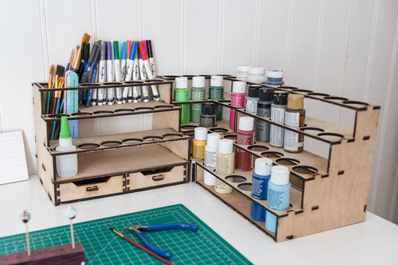 Modular Paint Rack Hobby Organizer 