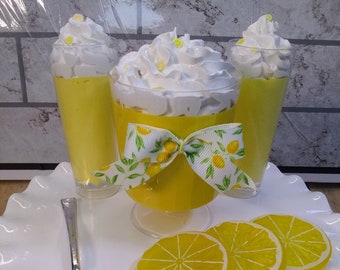 Faux Lemon Pudding Parfaits