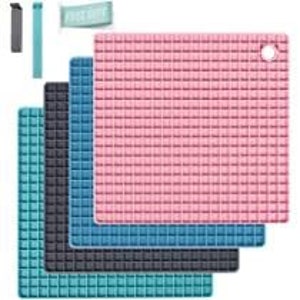 Waffle pattern silicone impression mold mat