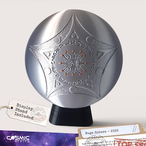 Buga Sphere UFO-model met standaard | UAP-replicageschenk met een diameter van 15 cm (5,9")