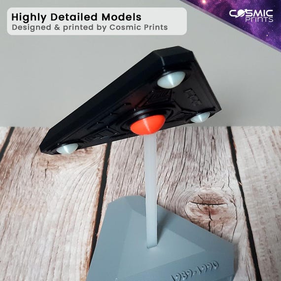 Belgium Wave UFO Model – 1989–1990 UAP Display | 3D Printed UFO