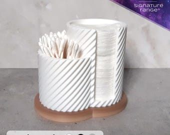 Cotton Pad & Bud Dispenser – Signature Range | Bathroom Holder | Unique Gift Idea