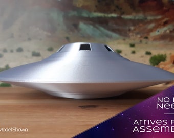 Bob Lazar Inspired Classic UFO Model From S4 / Area 51 / UAP / X Files / Retro / Sci Fi / Geek Gift - 3D Printed