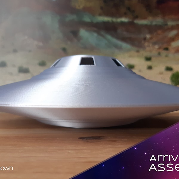 Bob Lazar Inspired Classic UFO Model From S4 / Area 51 / UAP / X Files / Retro / Sci Fi / Geek Gift - 3D Printed