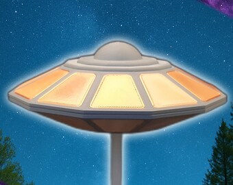 Travis Walton UFO Model With Stand | 3D Printed Alien Saucer | UFO Travis Walton UFO Model With Stand | 3D Printed Alien Saucer | UFO
