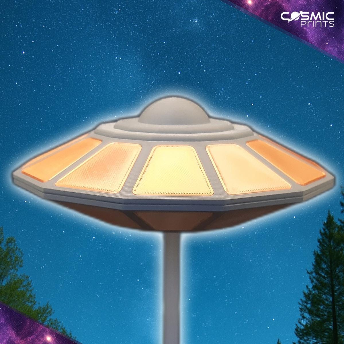 Travis Walton UFO Model With Stand | 3D Printed Alien Saucer | UFO