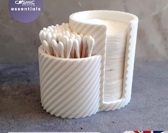 Cotton Pad & Bud Dispenser – Bathroom Holder | Unique Gift Idea